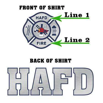 Silver Foil Maltese Cross Design, Firefighter Long-Sleeve Shirt