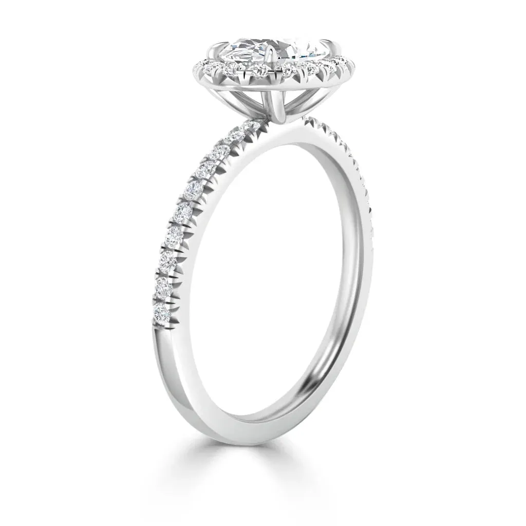 Sinead - 18ct White Gold - Oval