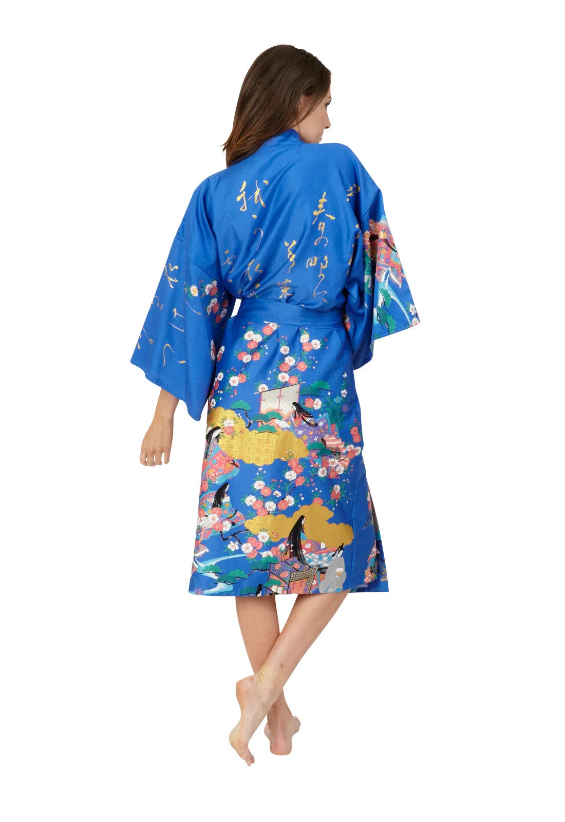 Spring Poem Cotton Kimono - New Larger Size