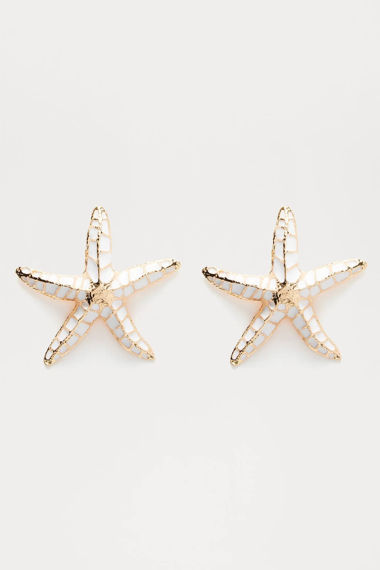 Starry Views Earrings - White/Gold