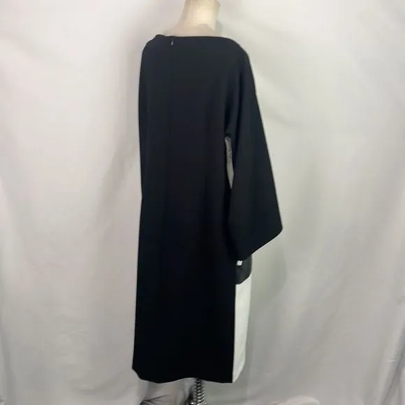 StogovaCreamBlack Color Block w Pockets Dress