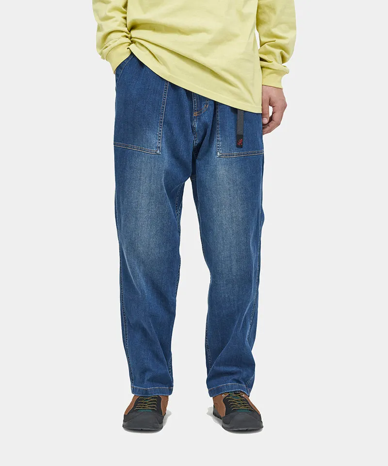 Stretch Denim Loose Tapered Ridge Pant