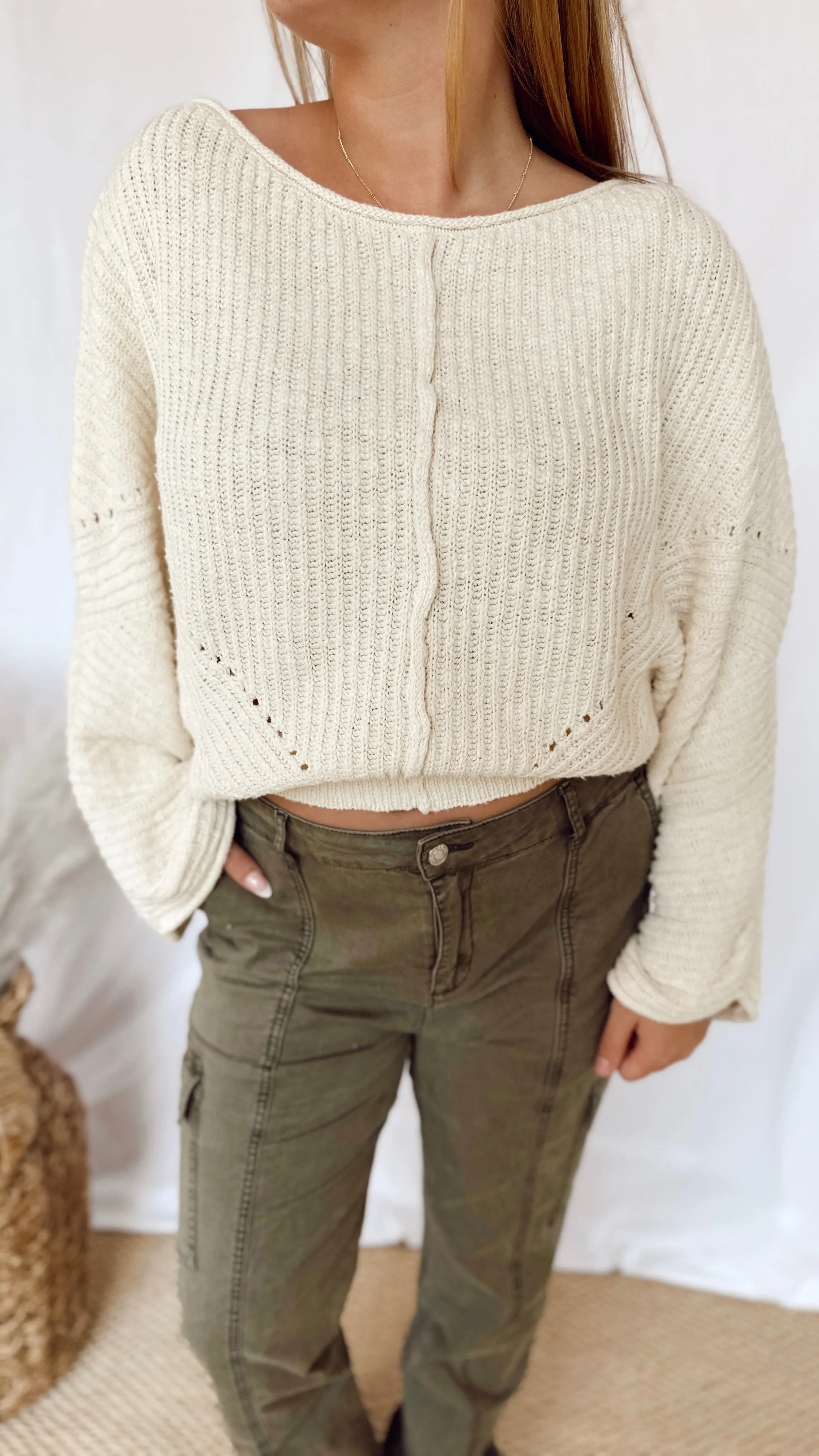 The Hang Tight Honey Sweater