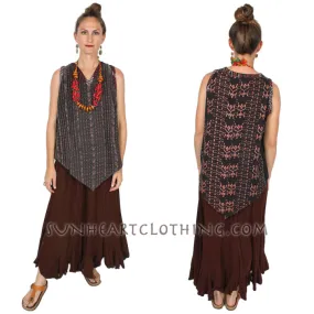 Tienda ho Cotton Ikat Tank Top Monsoon Boho Resort Wear Hippie Chic Plus Sml-2x