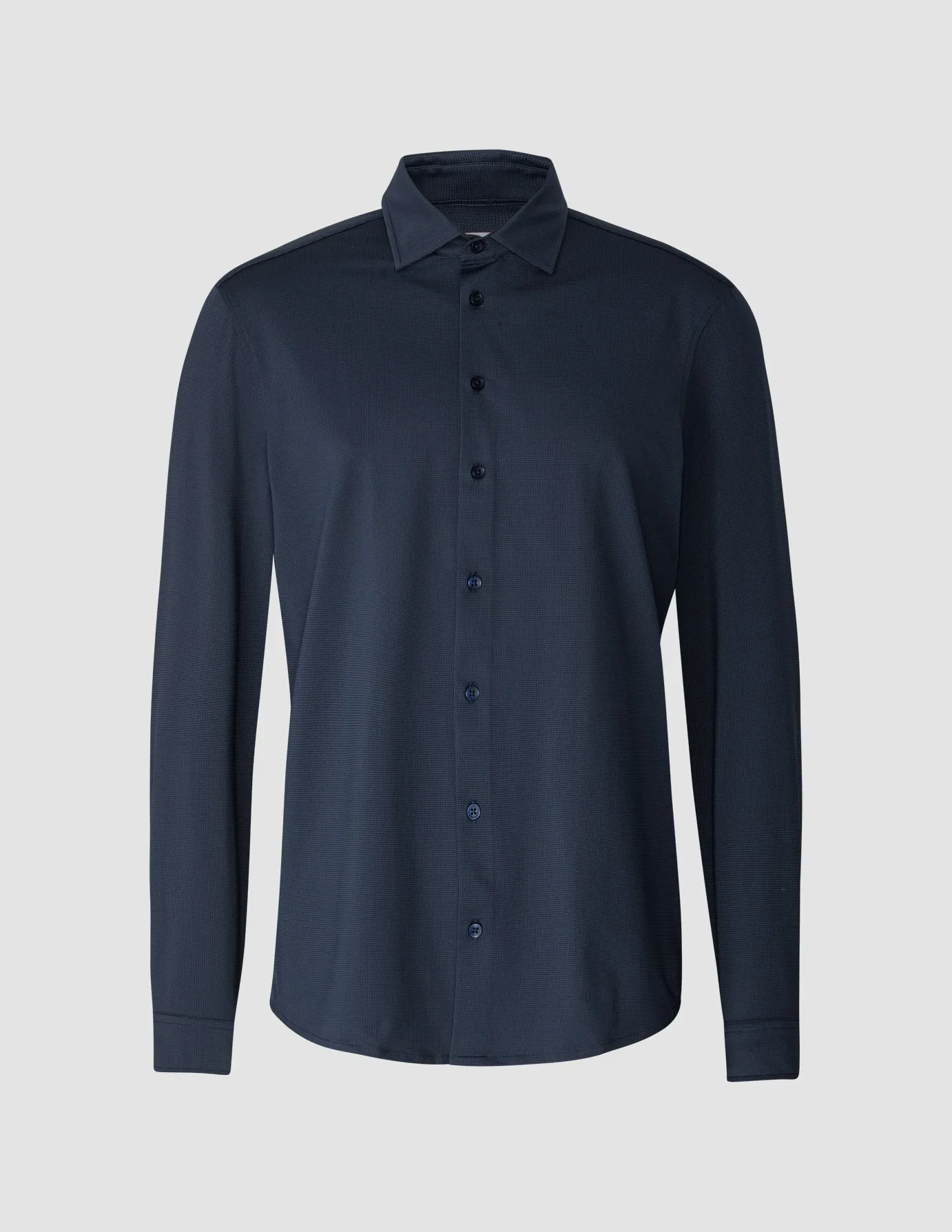 Travel Shirt Navy Slim