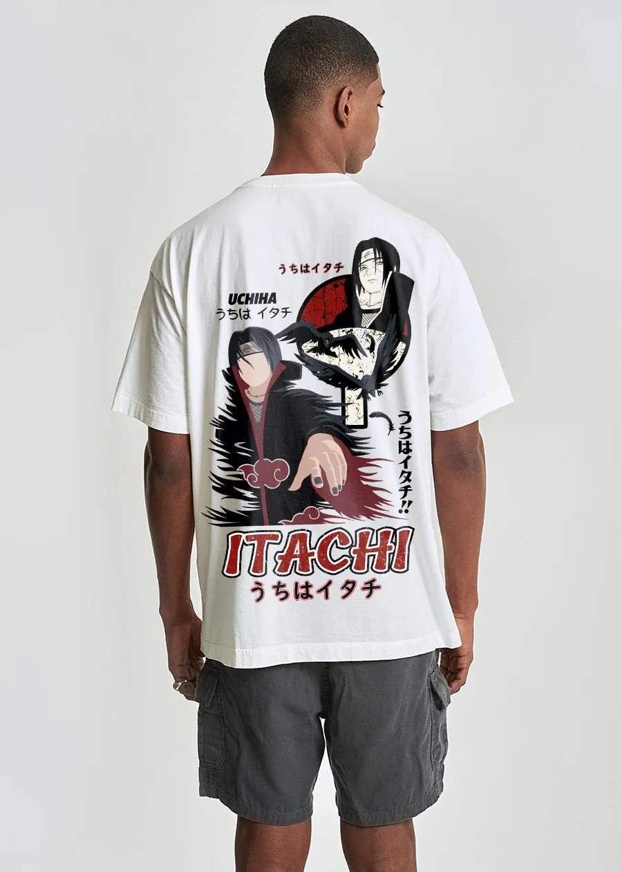 Uchiha Itachi Men Oversized Printed T-Shirt