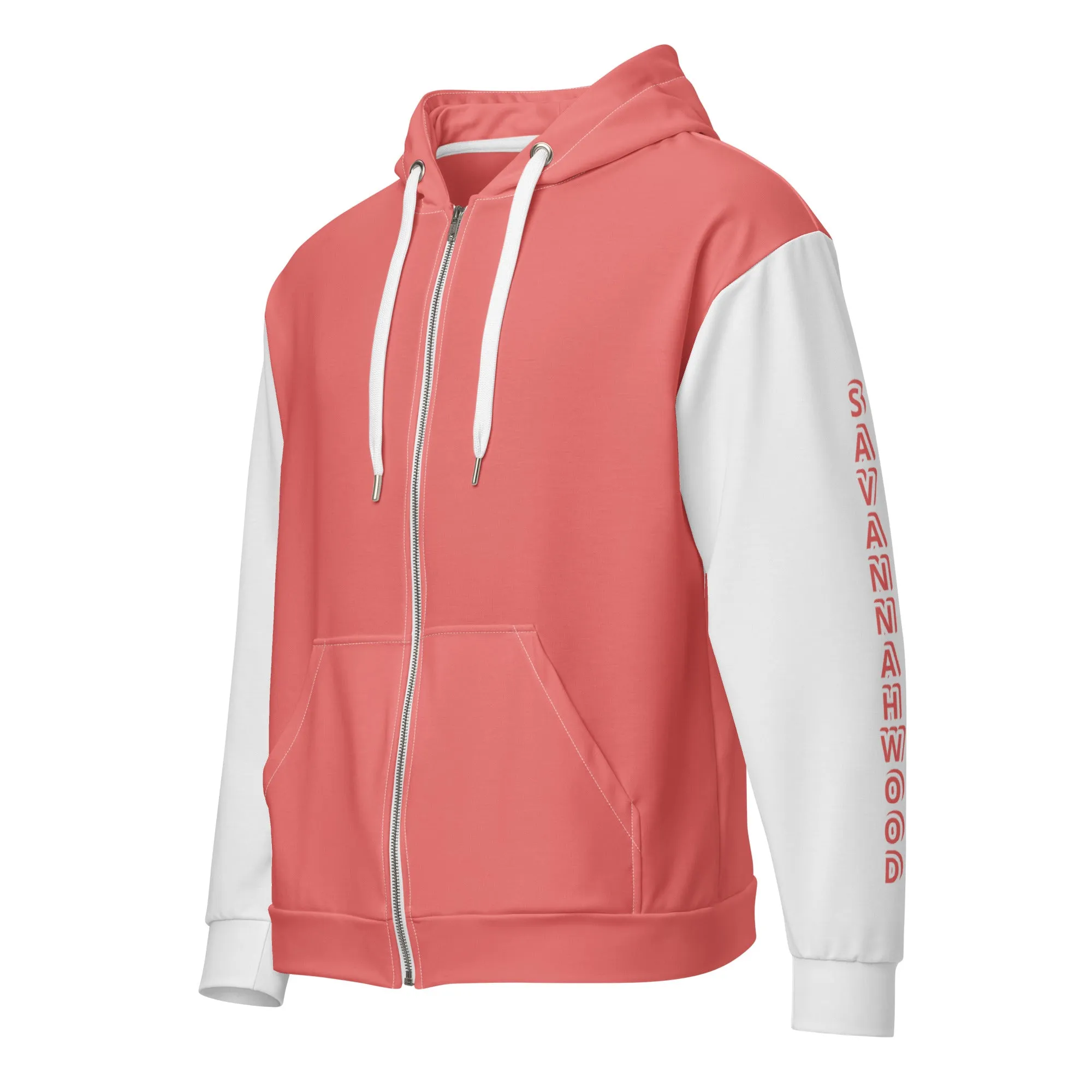 Unisex zip hoodie Pink Kisses 2