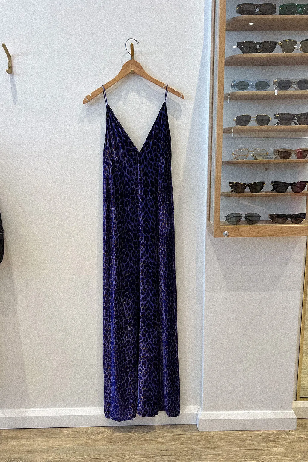 VELVET SLIP DRESS