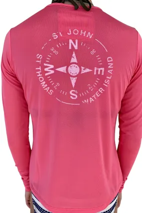 VI Compass UPF50 Top - Coral Pink