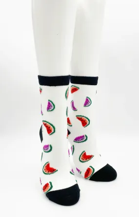 Watermelon Sheer Socks