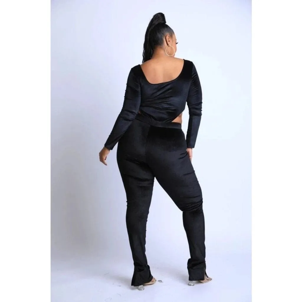 Weekend Ready Lineup Legging Set - Black