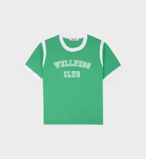 Wellness Club Sports Tee - Verde/White