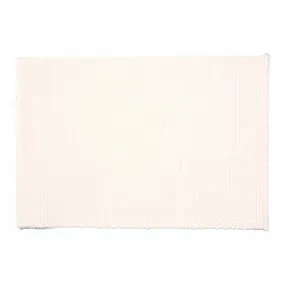 WHITE RIBBED PLACEMAT