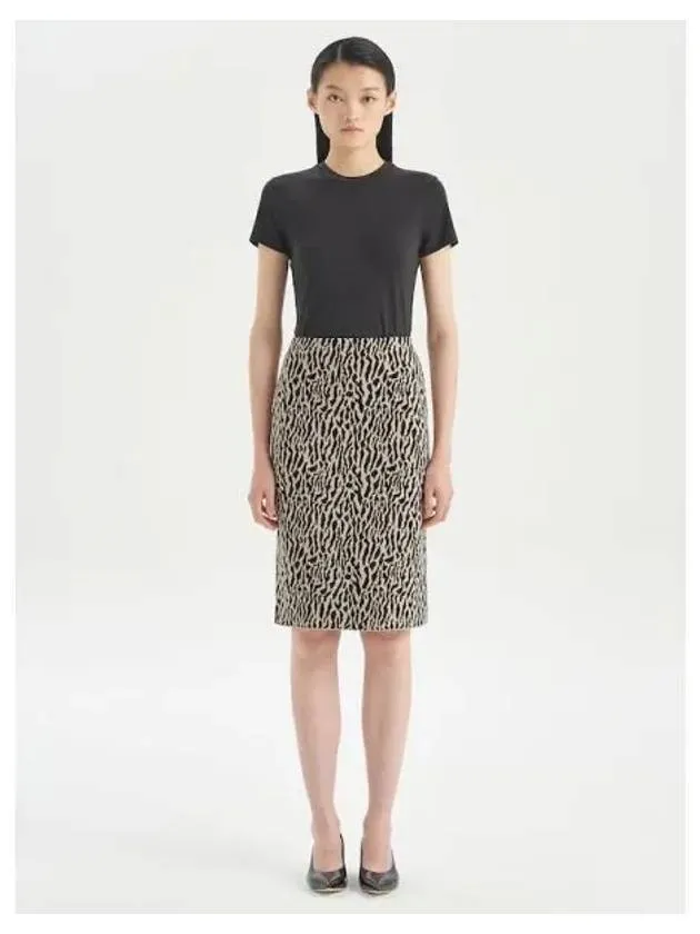 Women s Britol Cotton Pencil Skirt Black Domestic Product