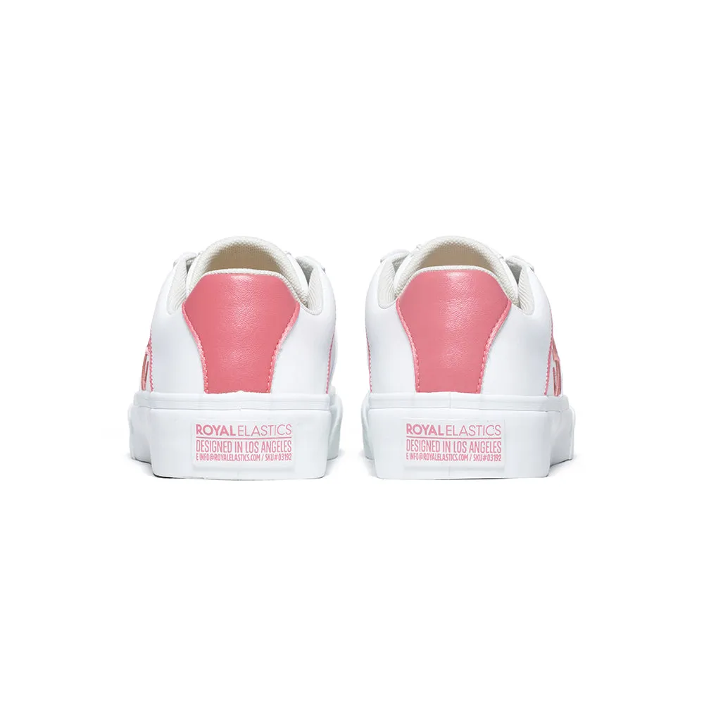 Women's Cruiser White Pink Microfiber Low Tops 90801-010