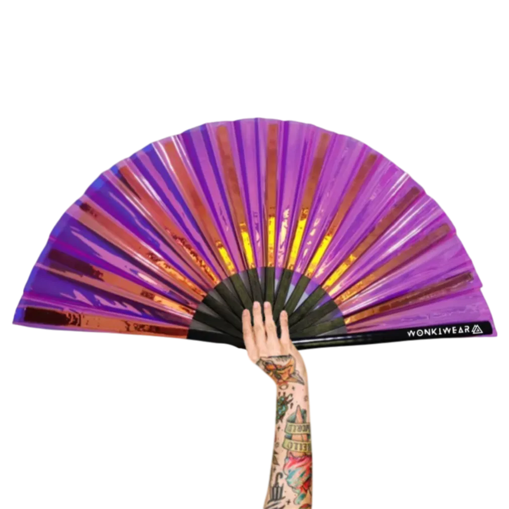 XL Festival Fan - Iridescent, pink passion